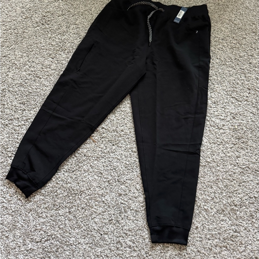 Jaanuu Black Jogger Scrub Pants